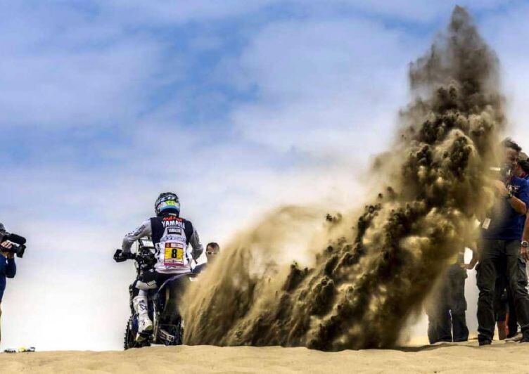 
    El mendocino Franco Caimi redondeó una gran labor, al finalizar 18° entre las motos.
   