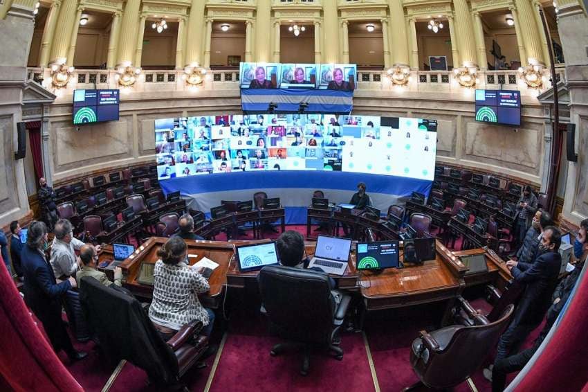 
    La sesión virtual del Senado será a partir de las 14 y la de Diputados, a partir de las 18. - Gentileza
   