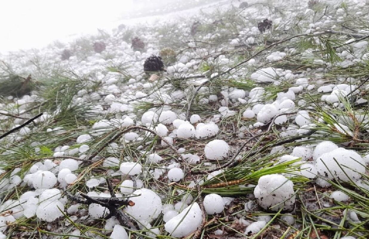 Tormenta con granizo en San Rafael (Gentileza)