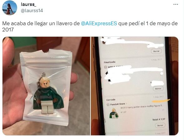 El tweet viral de Laura. Foto: captura de pantalla.