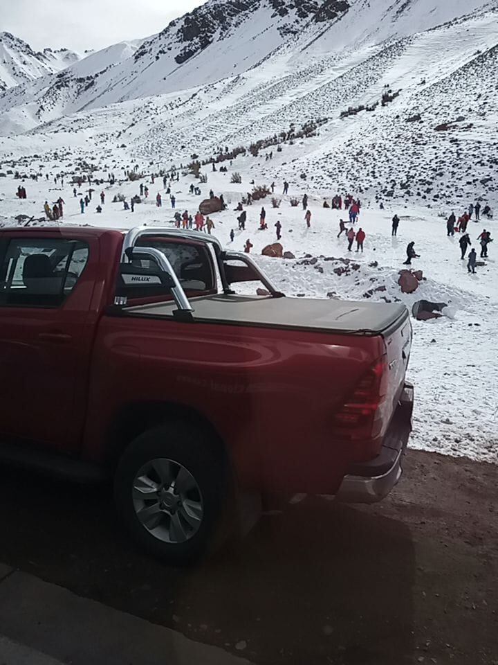 Hasta dónde hay que ir para ver nieve lo más cerca del Gran Mendoza: lugares, horarios y requisitos. Foto: Gentileza Gendarmería Nacional