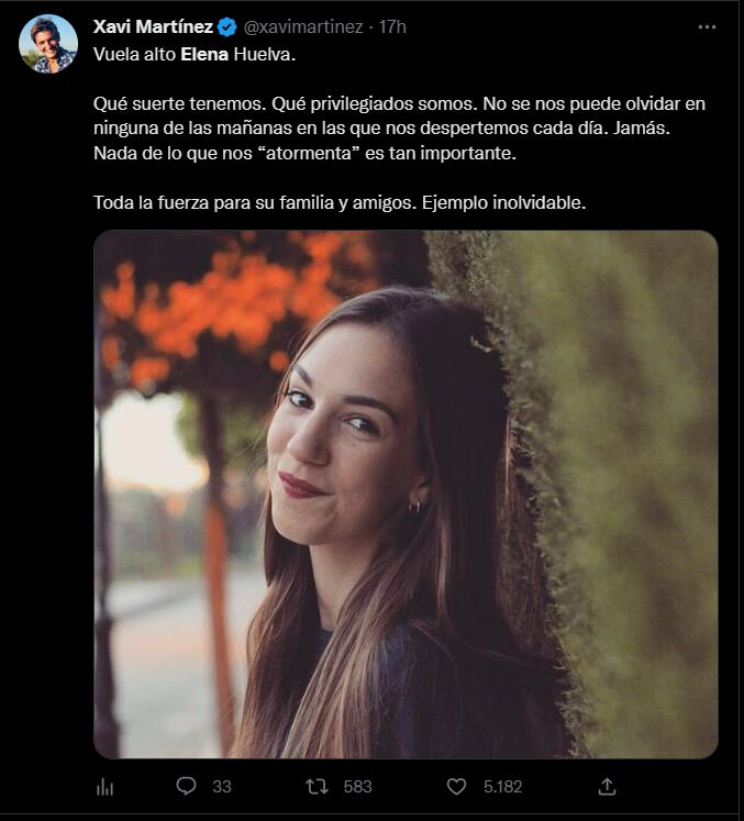 Dolor por la muerte de la joven influencer