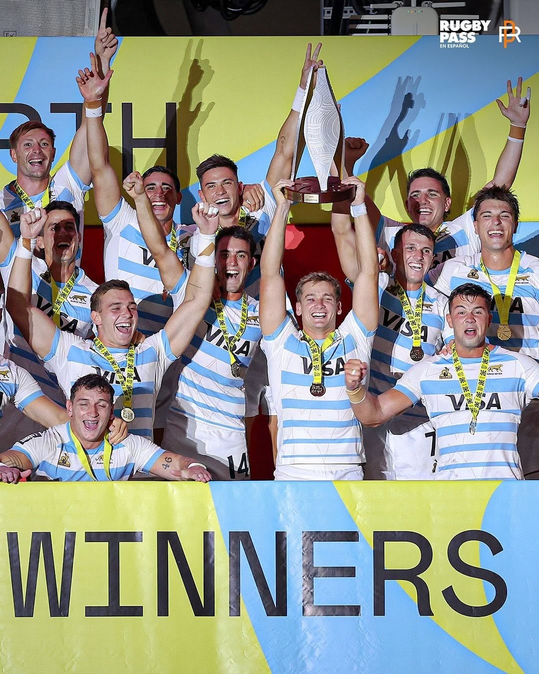 Los Pumas 7s bicampeones. 