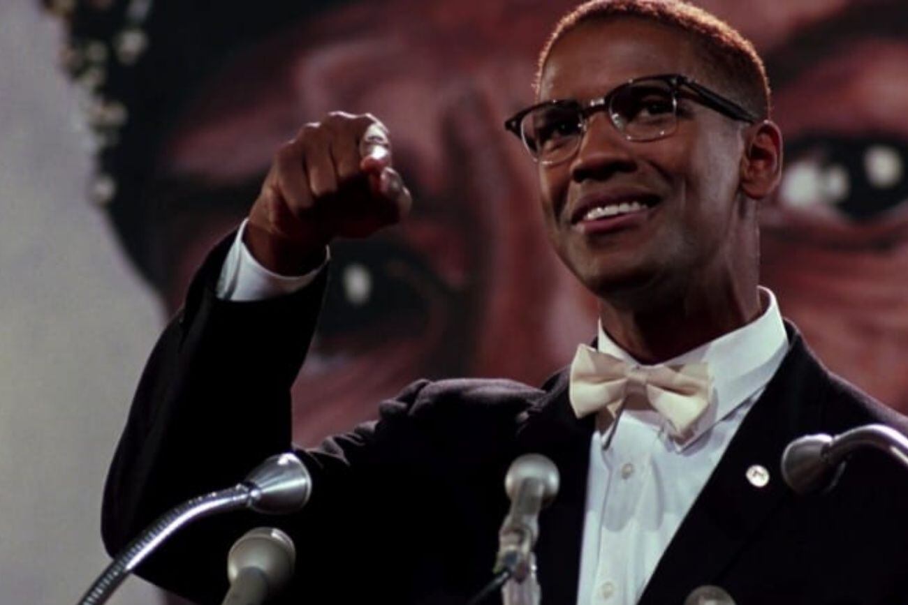 Denzel Washington en Malcolm X