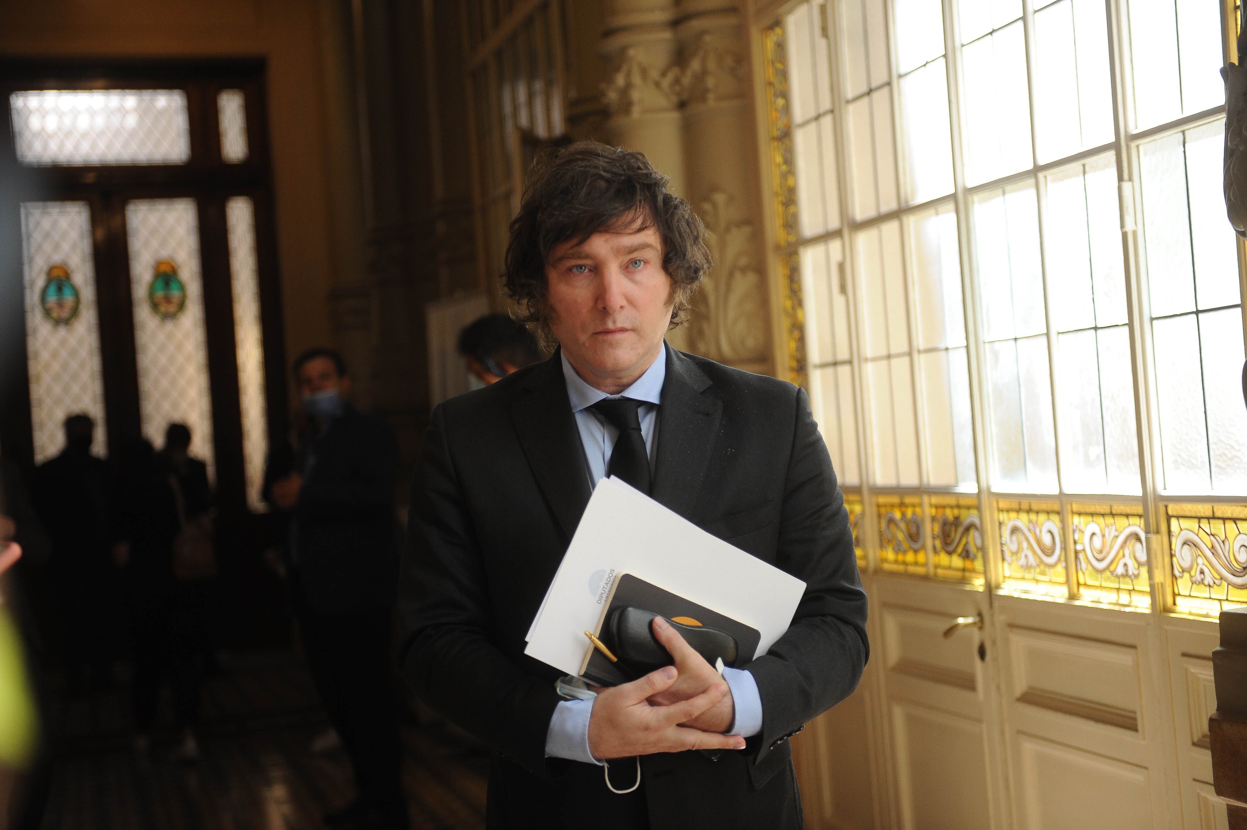 Javier Milei sortea su sueldo de diputado el 12 de enero - Foto: Federico López Claro