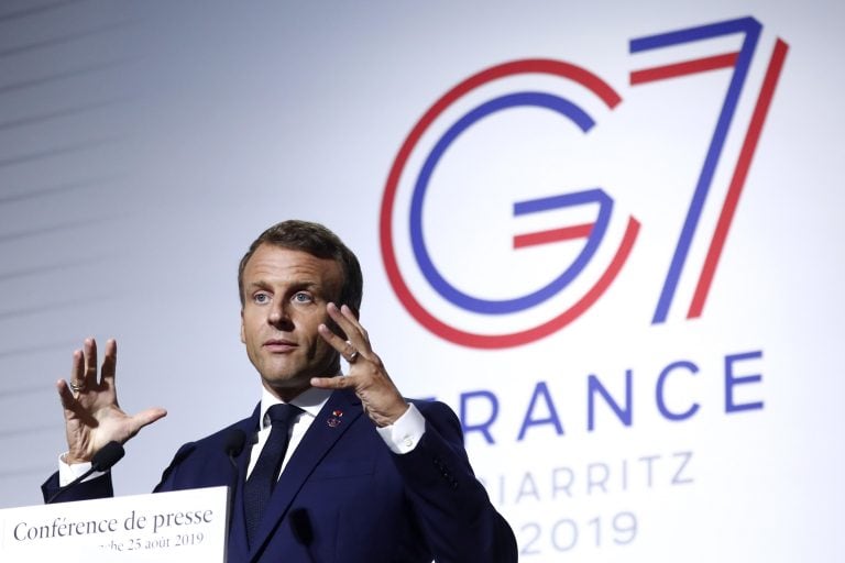 Emmanuel Macron. (EFE/EPA/IAN LANGSDON/POOL)