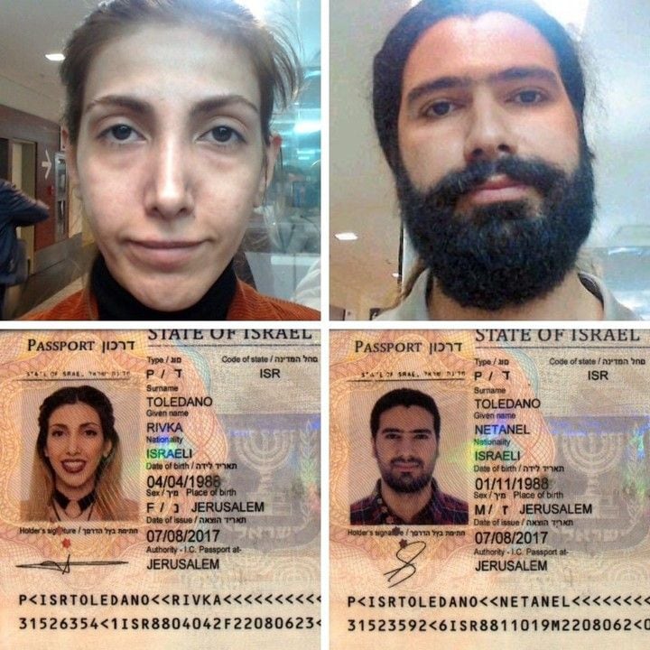 
Los pasaportes truchos.
