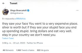 La respuesta de Diego Brancatelli al turista.