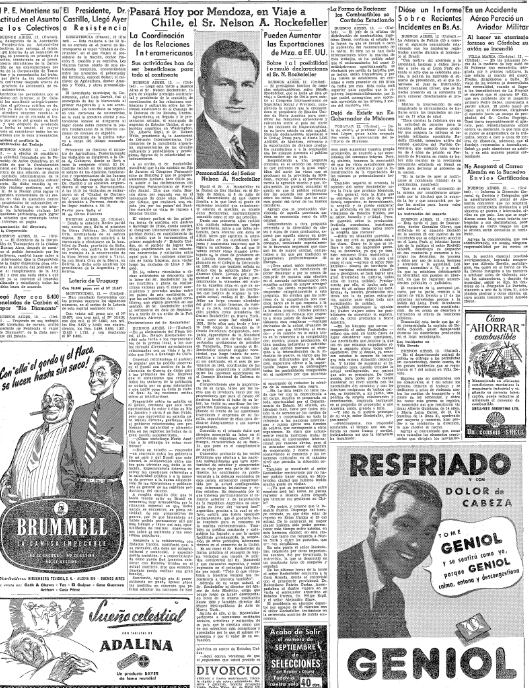 
    En archivo. La página de Los Andes donde se publicó esta entrevista.
   