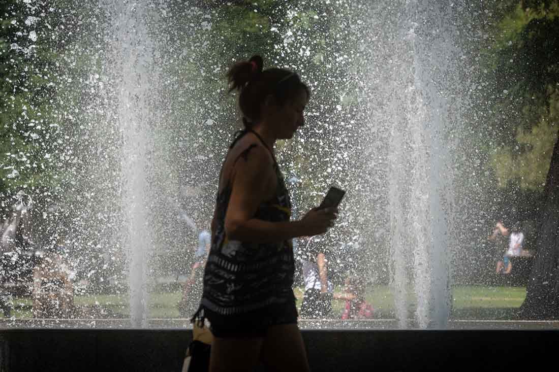 El Servicio Meteorológico Nacional  anunciaba una semana con altas temperaturas que superarian los 35°C. Foto: Ignacio Blanco