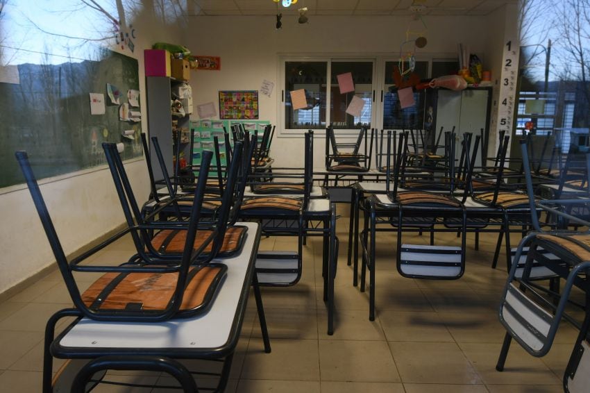 
Aula vacía. También la escuela Manuel Turata pasó casi toda la semana sin clases. | José Gutiérrez / Los Andes
   