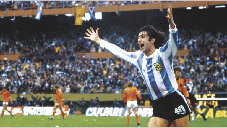 Mario Alberto Kempes, goleador y figura en la Selección Argentina de Fútbol de 1978