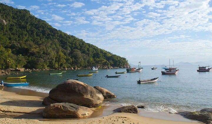 Ubatuba, en el circuito litoral norte, San Pablo. Foto: Embratur