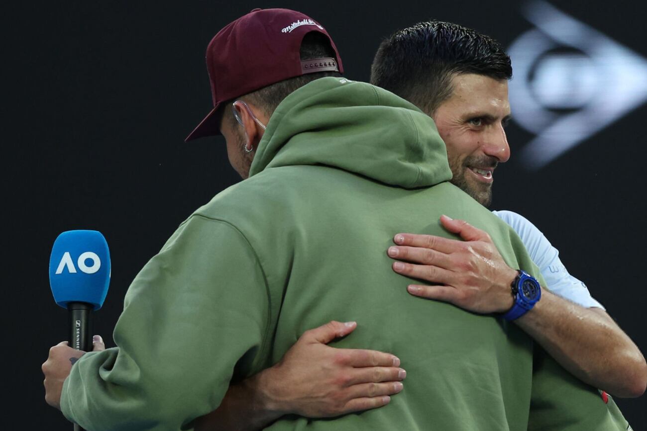 Djokovic fue entrevistado por Kyrgios tras su victoria en el Australia Open