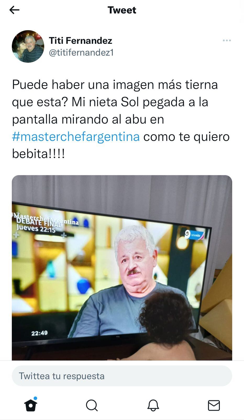 Titi Fernández en Masterchef Celebrity.