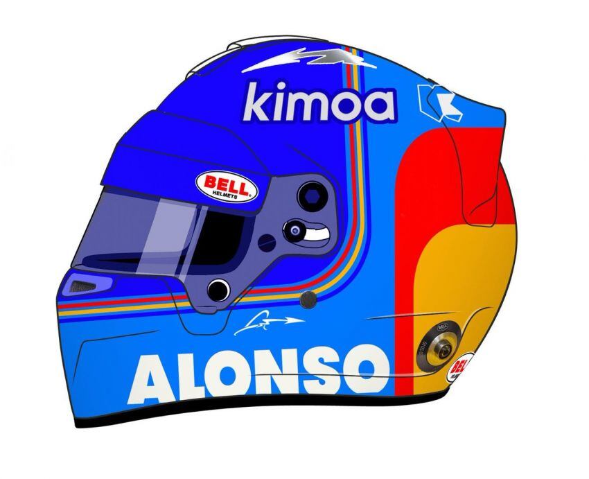 
Fernando Alonso | Con este casco irá Alonso en Indianápolis.
   