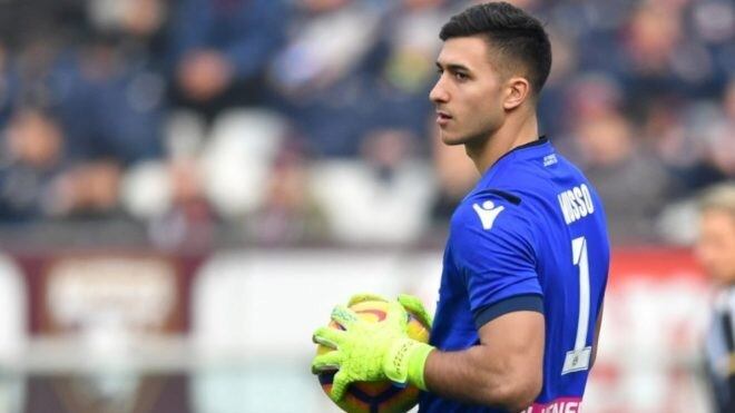 Juan Musso, el joven arquero de la Selección Argentina. 