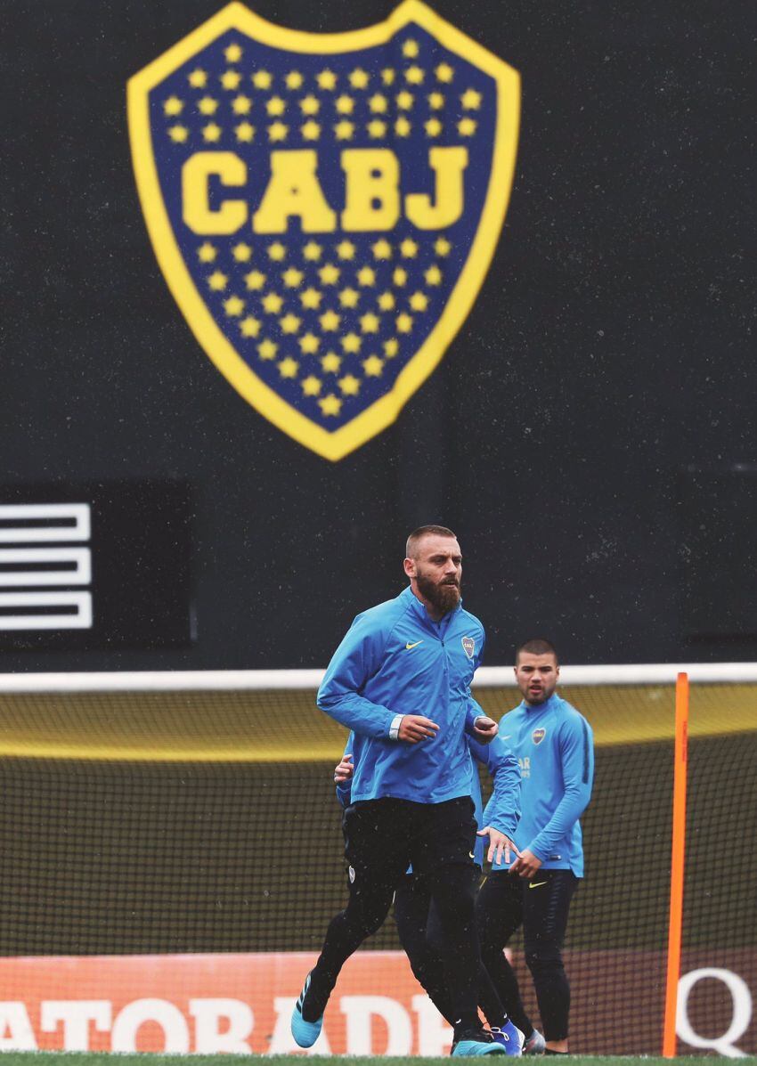 
Primer entrenamiento en La Bombonera.
