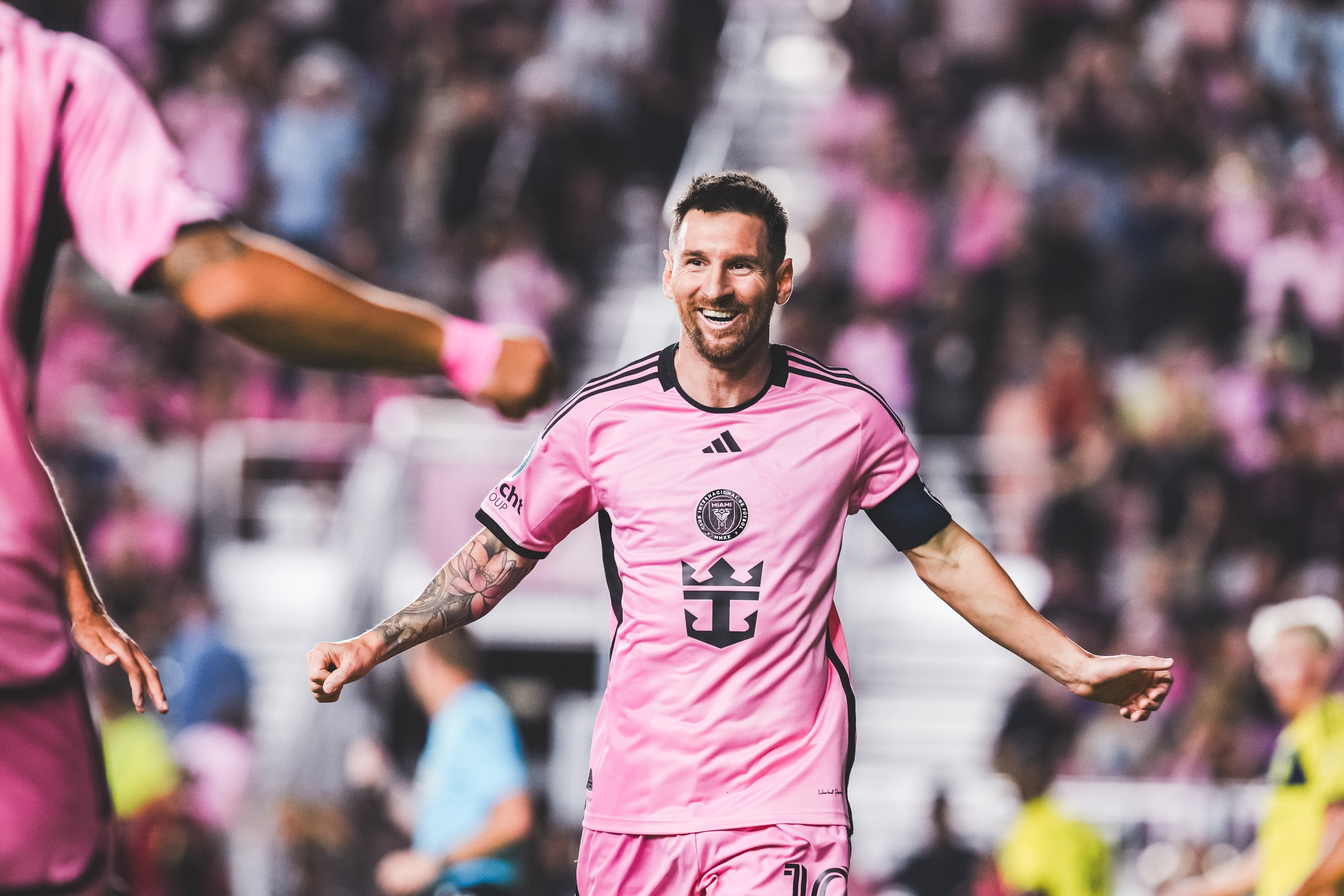 Messi celebra su golazo ante Nashville. (Inter Miami).