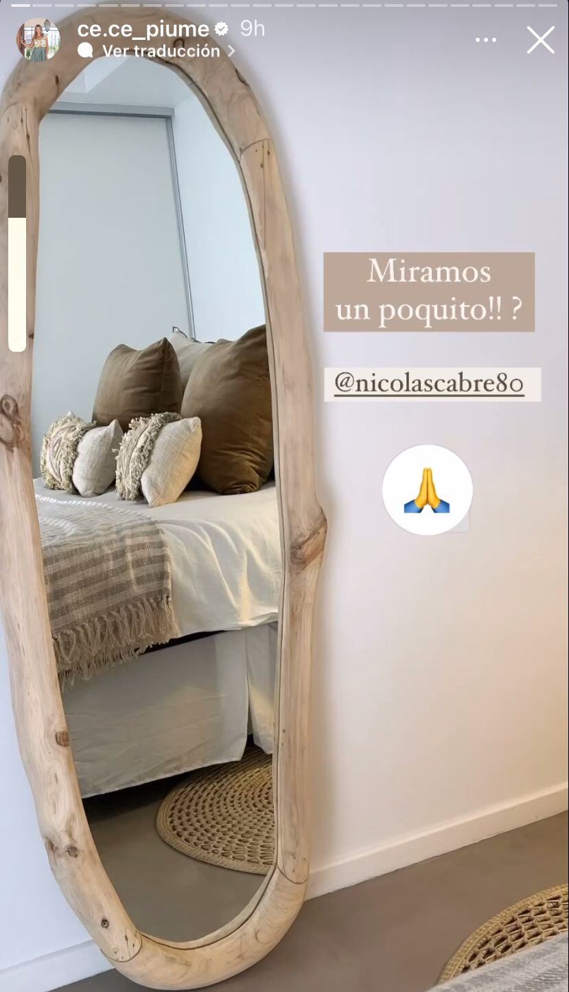 Así es la casa de Nicolás Cabré. Gentileza Instagram.