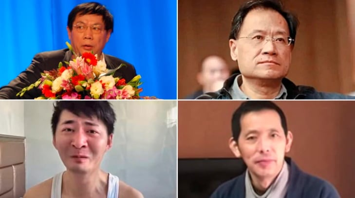 
Fang Bin, Chen Qiushi, Ren Zhiqiang y Xu Zhangrun, víctimas de China | Gentileza
   