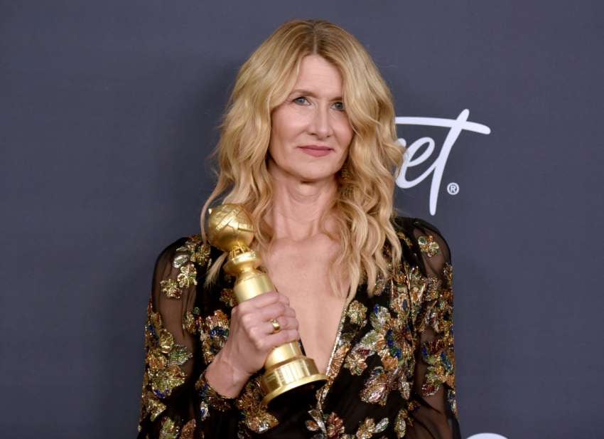 
Laura Dern ganó el Globo a mejor actriz de reparto por "Historia de un matrimonio".  | AP
   