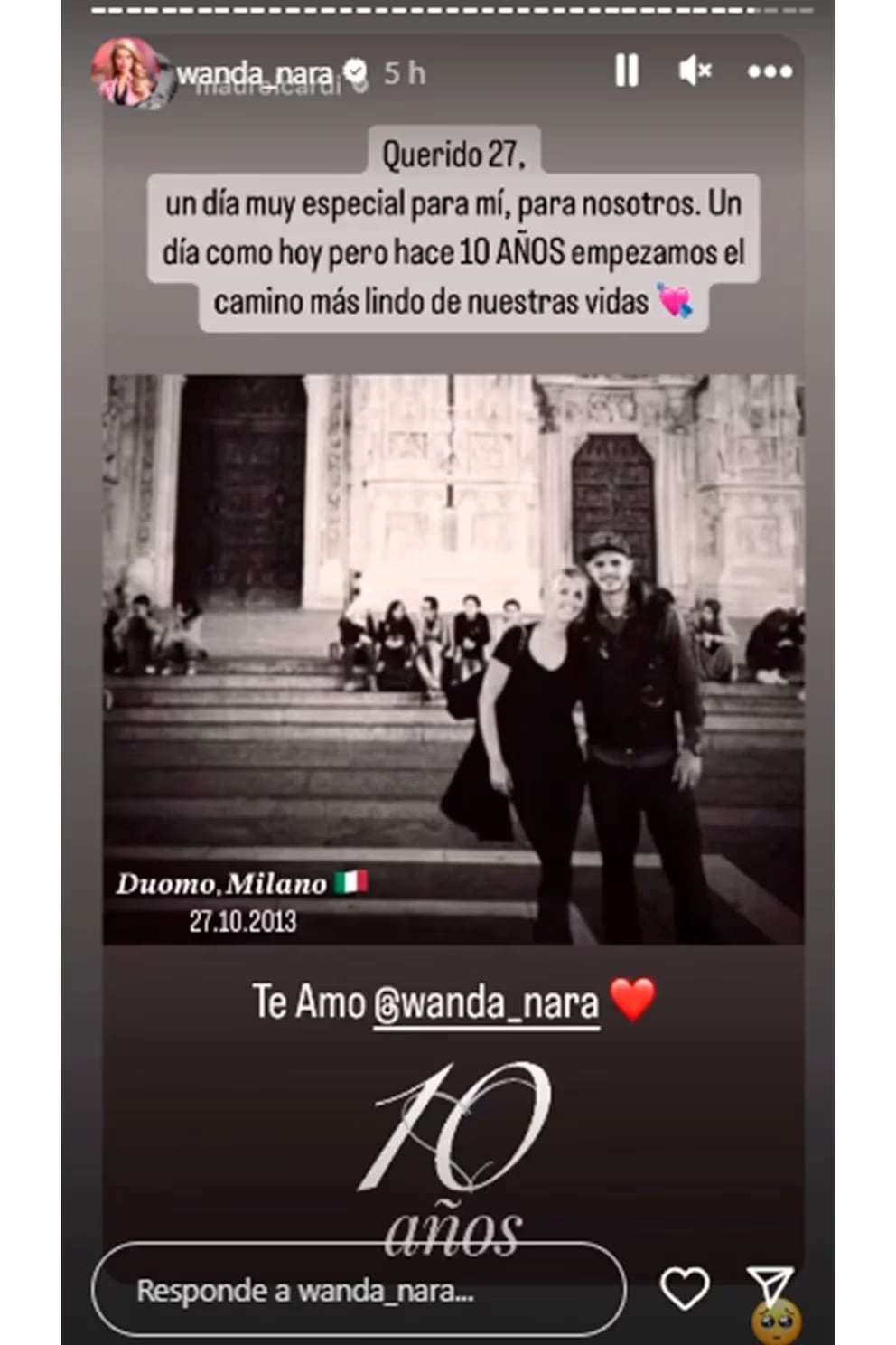 La foto que compartió Mauro Icardi