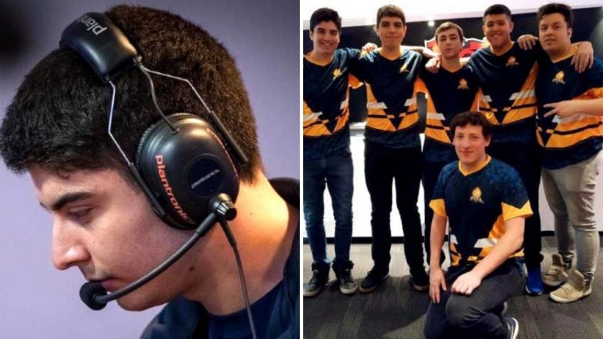 
    Enfocado. Franco Funes y su equipo, el Pixel eSports.
   