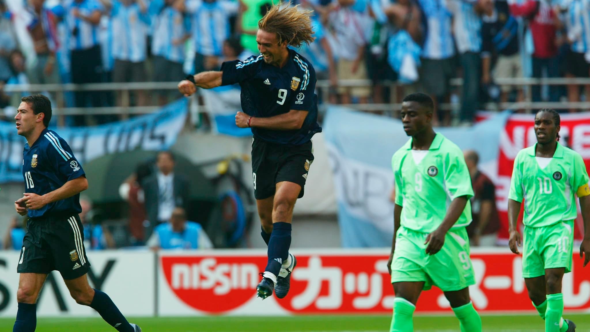 Gabriel Batistuta, crack de la Selección Argentina. 