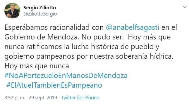 
El mensaje publicado en su cuenta de Twitter
