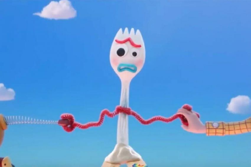 
    Forky, el nuevo juguete que se suma a la saga de Pixar.
   