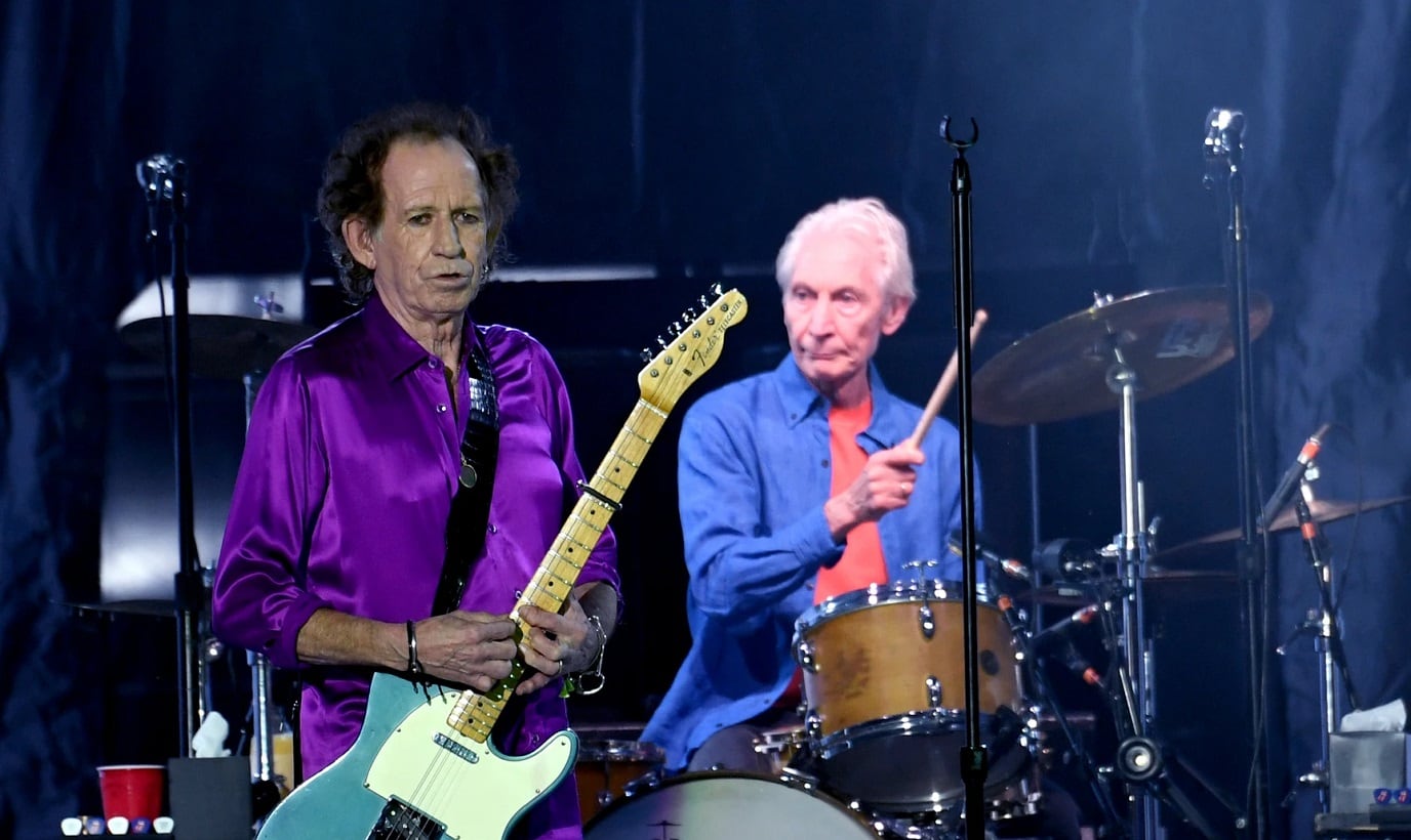 Charlie Watts junto a Keith Richards - Web