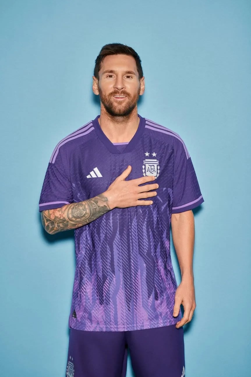 La camiseta de suplente de Argentina /Gentileza TyC Sports