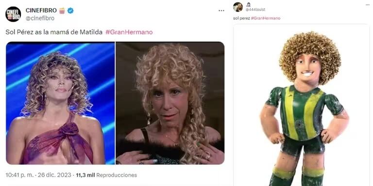 Los memes por el look de Sol Pérez