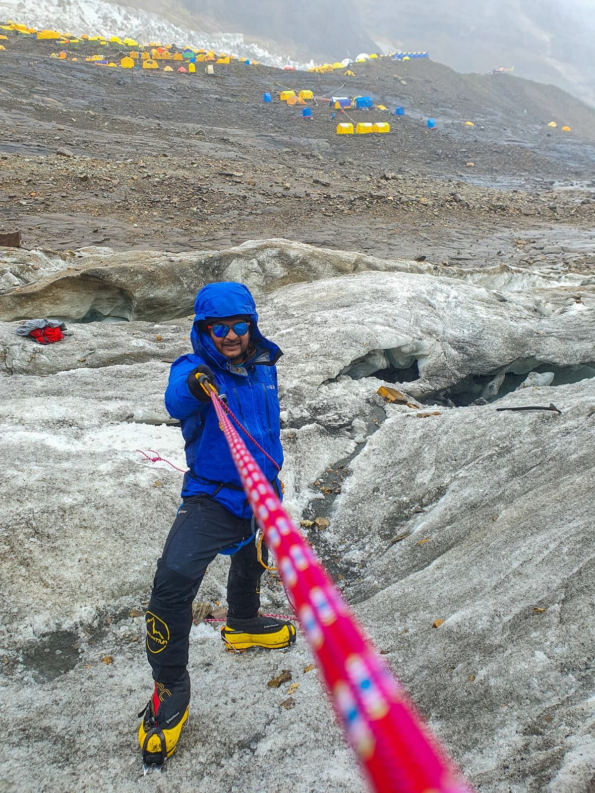 Homenajearán a Nacho Lucero en Mendoza y en Nepal: el emotivo recuerdo de quien lo acompañó al Manaslu luego del ACV. Foto: Gentileza Vijay