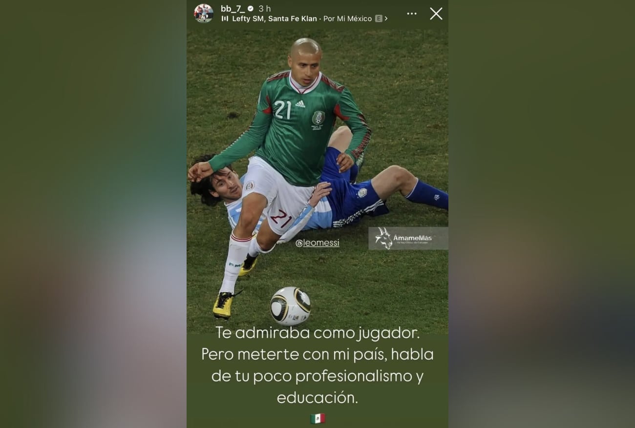 Bofo Bautista fustigó a Messi por su festejo