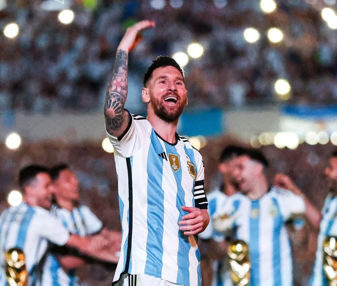 El álbum de fotos que Lionel Messi sobre la fiesta de los campeones del mundo (Instagram)