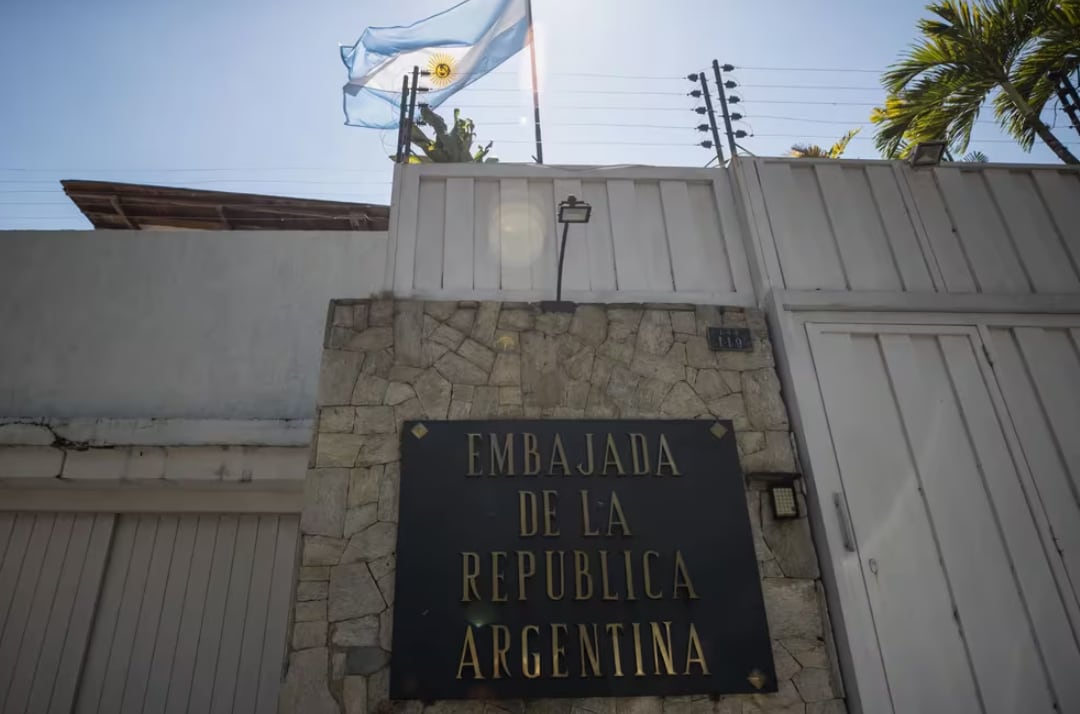 La sede de la Embajada de Argentina en Caracas. Foto: Infobae