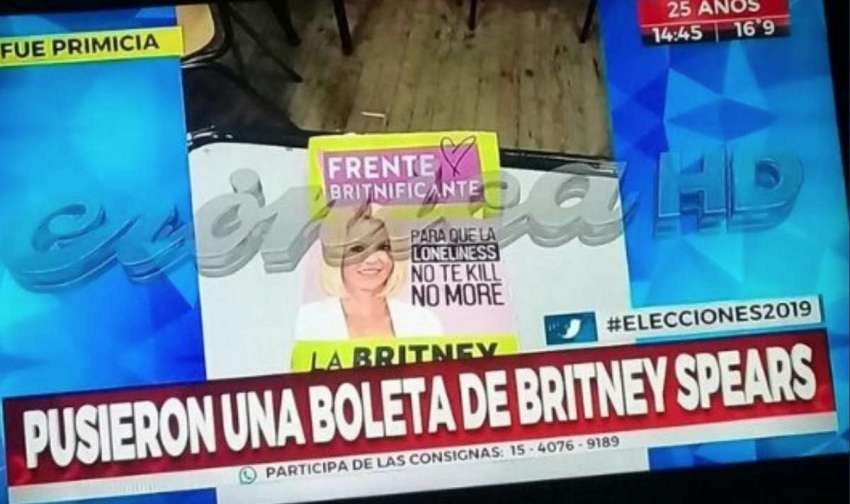 
    La boleta de Britney presidenta.
   