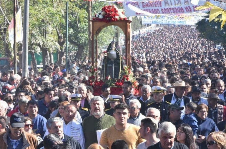 Procesión de Santa Rita.