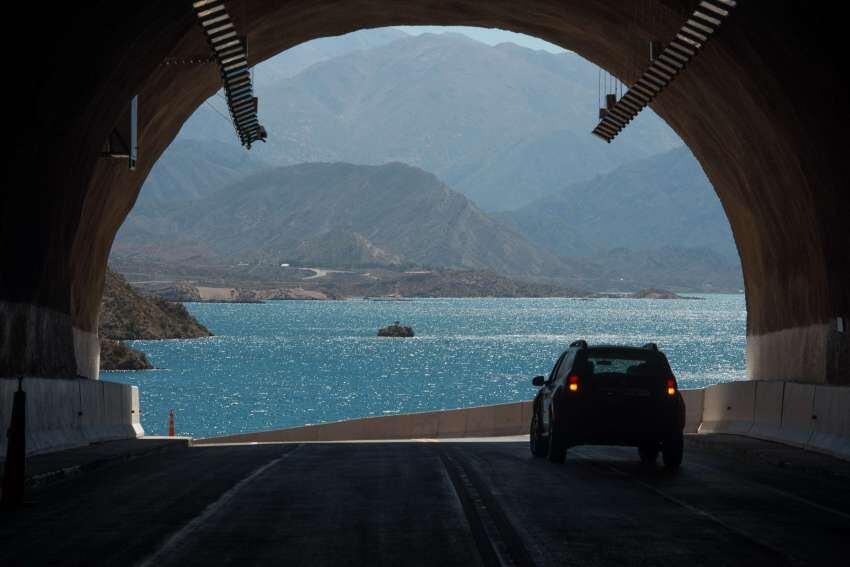 Los pueblos de Cacheuta y Potrerillos, unidos por el túnel - Orlando Pelichotti / Los Andes