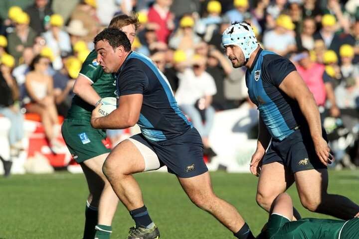 
    Agustín Creevy anotó uno de los tries en la victoria de Los Pumas sobre Randwick. (Foto: Paul Seiser / SPA Images / Frozen In Motion)
   