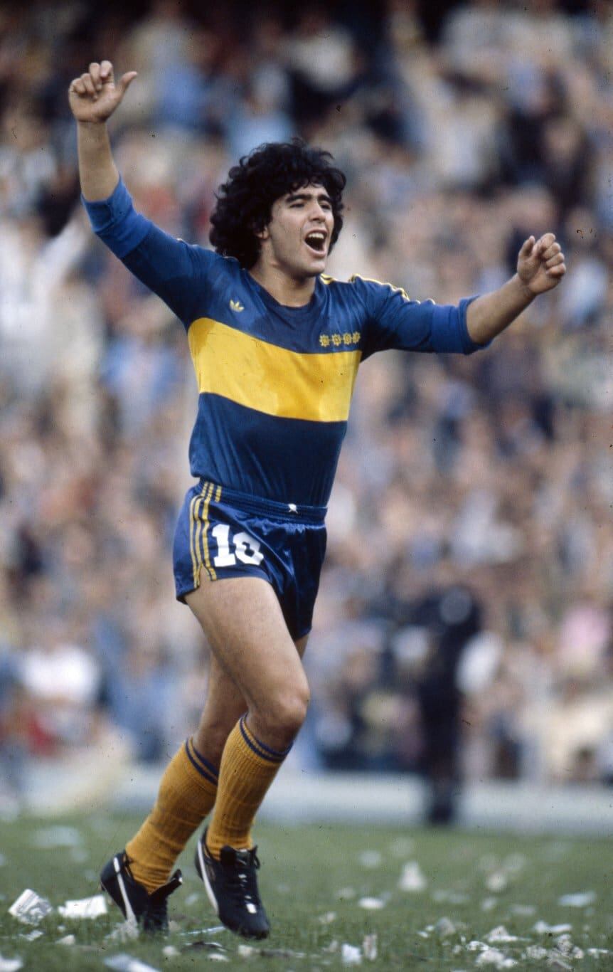 Maradona durante el torneo Metropolitano de 1981.