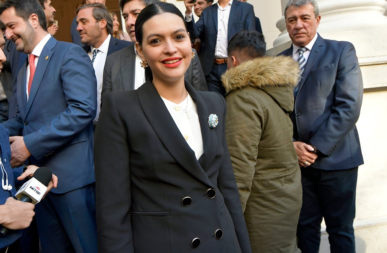 El gobernador Rodolfo Suárez dio el último discurso de apertura de la Asamblea Legislativa 2023 en la Legislatura de Mendoza 
Florencia Destéfanis
Foto: Orlando Pelichotti
