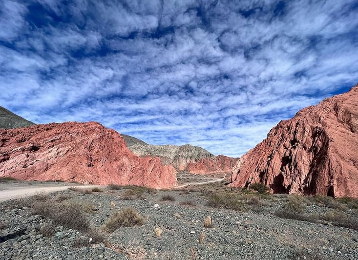 Paisajes de Jujuy, en el Instagram de la China Suárez.