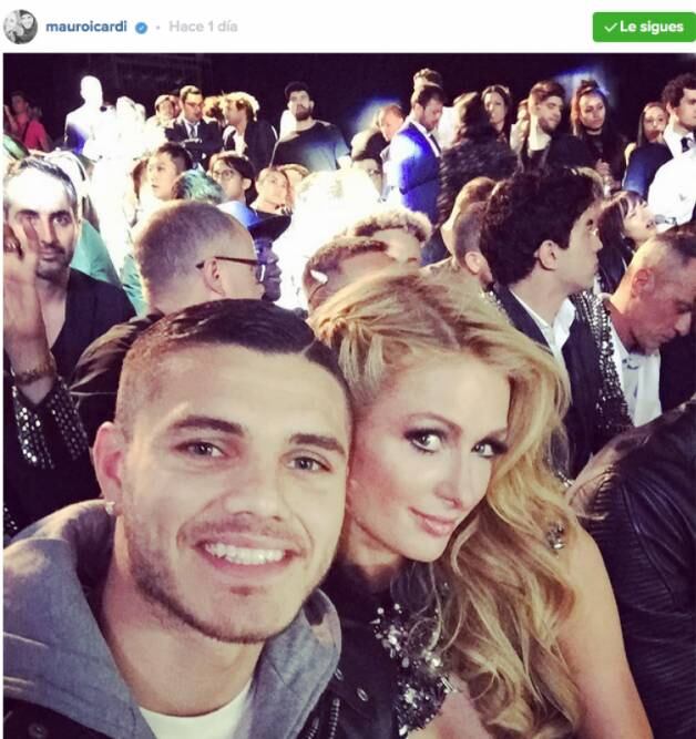 Tiembla Wanda Nara: Paris Hilton con Mauro Icardi en una selfie sensual