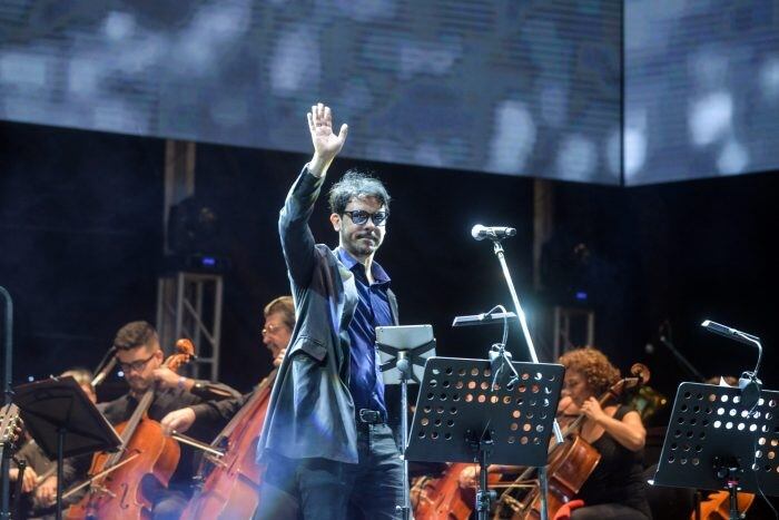 Lisandro Aristimuño en la última edición de la Fiesta de la Cosecha.