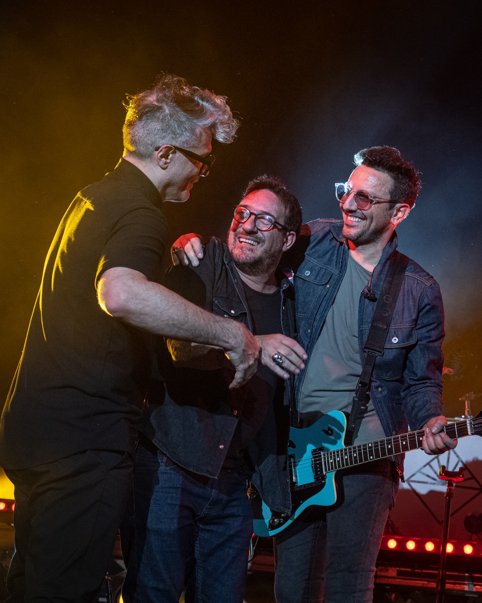 Junto a Enano, cantante de La Vela Puerca. Gentileza: Agustin Dusserre.