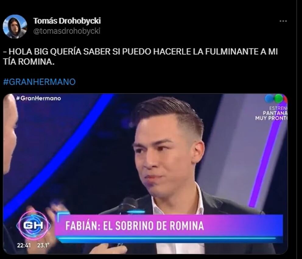 Algunos de los memes de la reacción de Romina al ver a su sobrino Fabián.