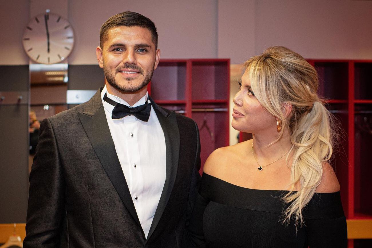 Mauro Icardi y Wanda Nara.